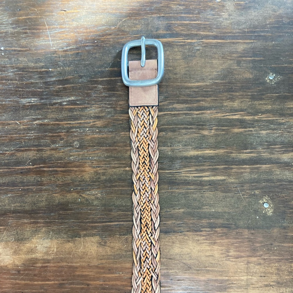 LUCKY BRAND BRAIDED LEATHER BELT
